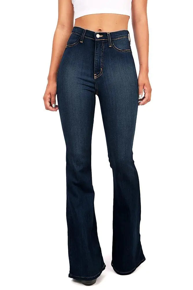 Denim Flared Pants, Bell Bottom Jeans