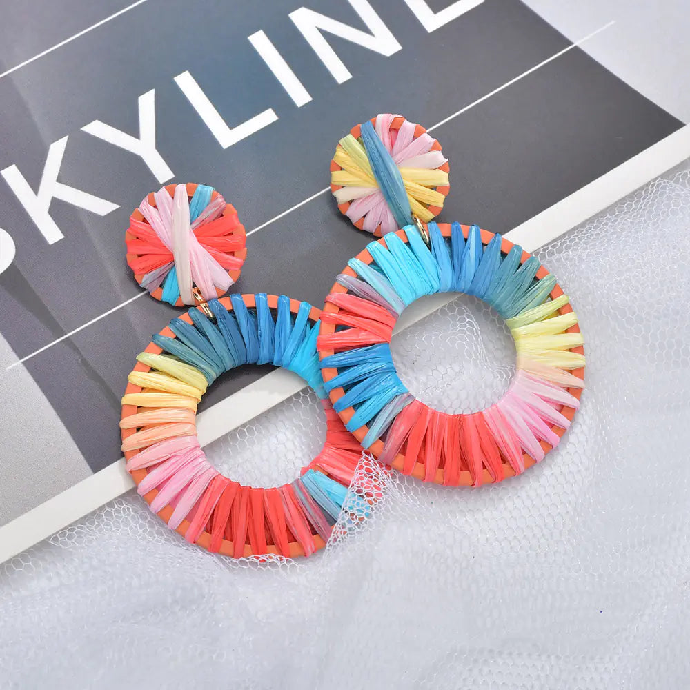 Campfire Party Heart-Shaped Hollow Earrings