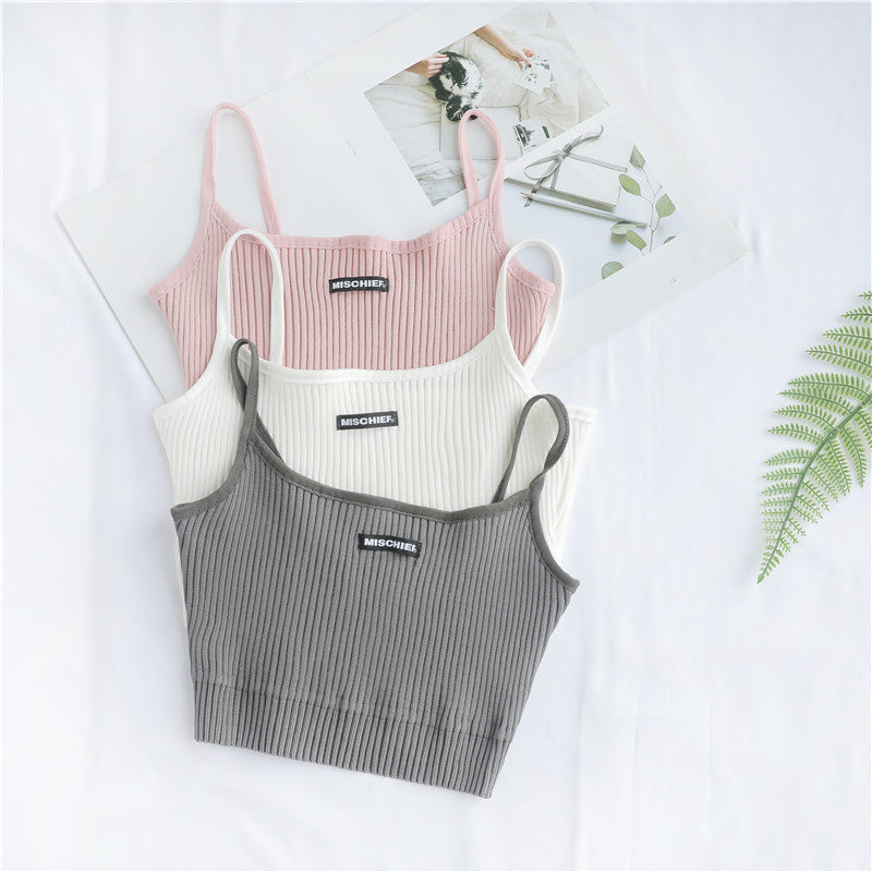 New Women's Sleeveless Embroidered Tank Top