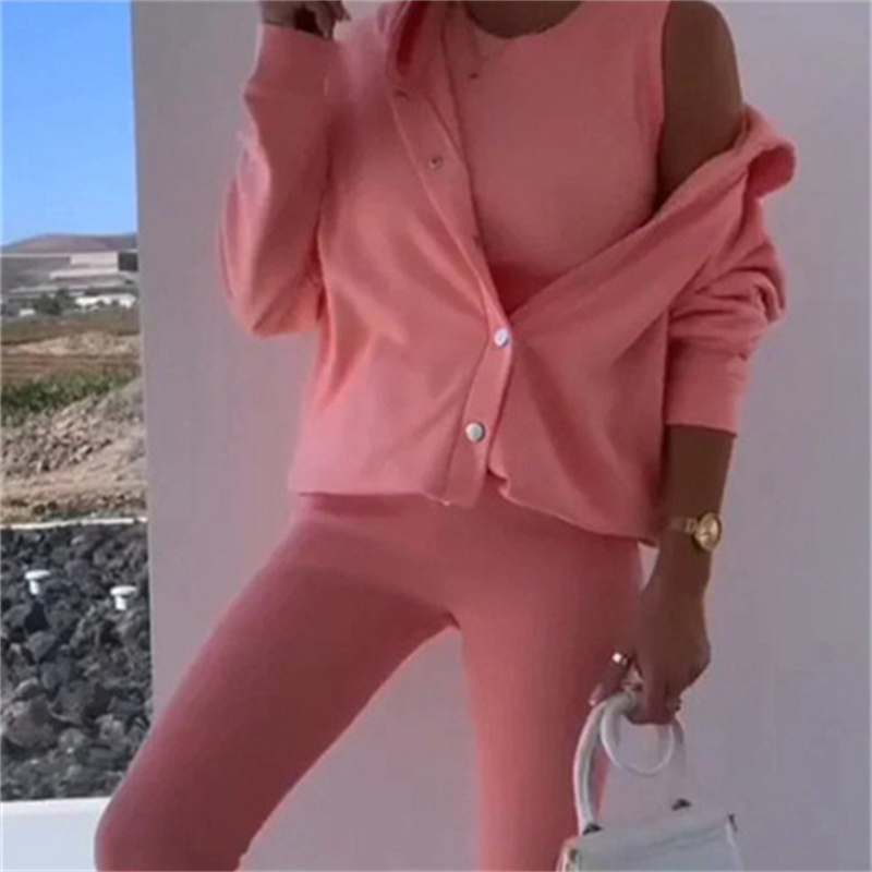 Women's Hooded Sweater Vest & Pants