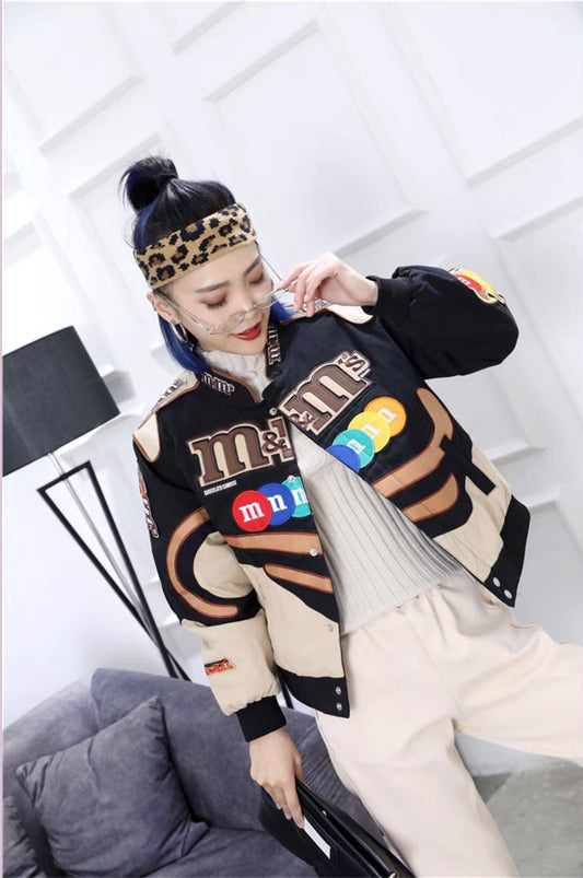 Women's Cartoon Short Cotton Jacket (Single Piece)
