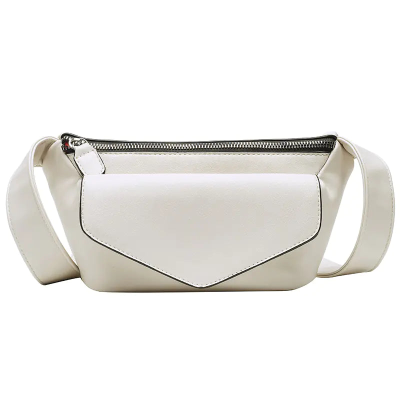 Women's Solid Color Casual Waist and Shoulder Bags