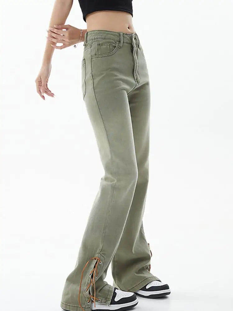Trendy High Waist Slim Mopping Pants for Women