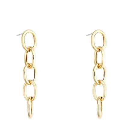 Korean Statement Chain Earrings for Stylish Women