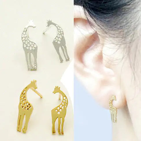 LOVE IS TALL Giraffe Love Necklace And Earrings Set of 3