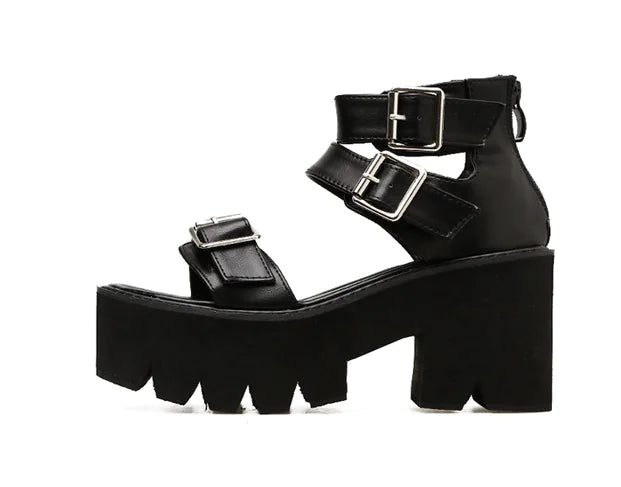 Summer New European Style Chunky Heels Sandals