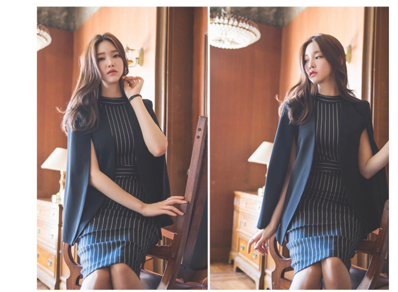 Fashion Striped Bodycon Dress