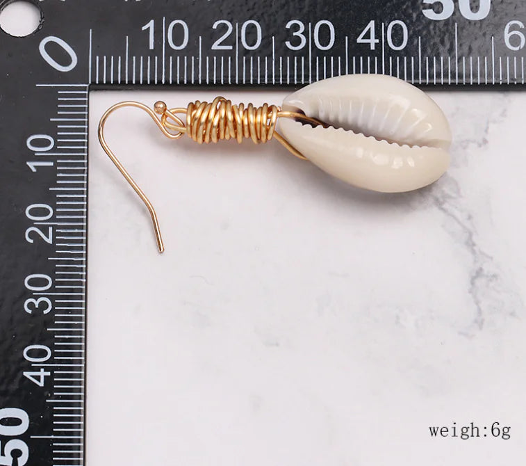 Bohemian Shell Conch Earrings - Vintage Jewelry