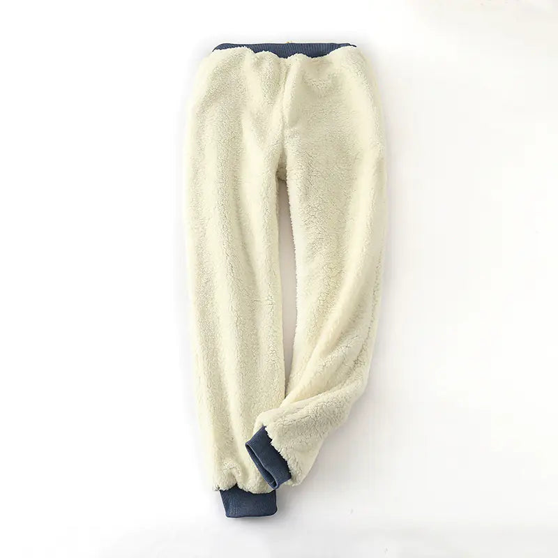 Winter Thickened Lamb Fleece Jogger Pants for Women