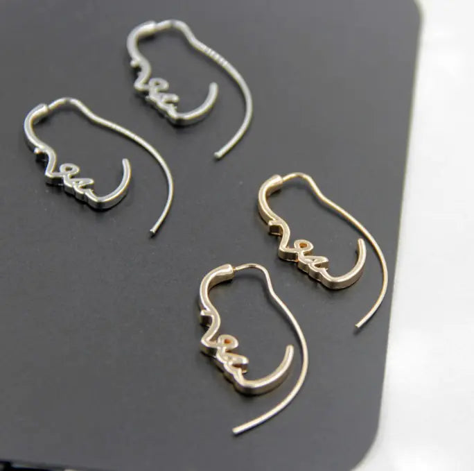 Retro Japanese Face Earrings - Long Drop Earrings for Women
