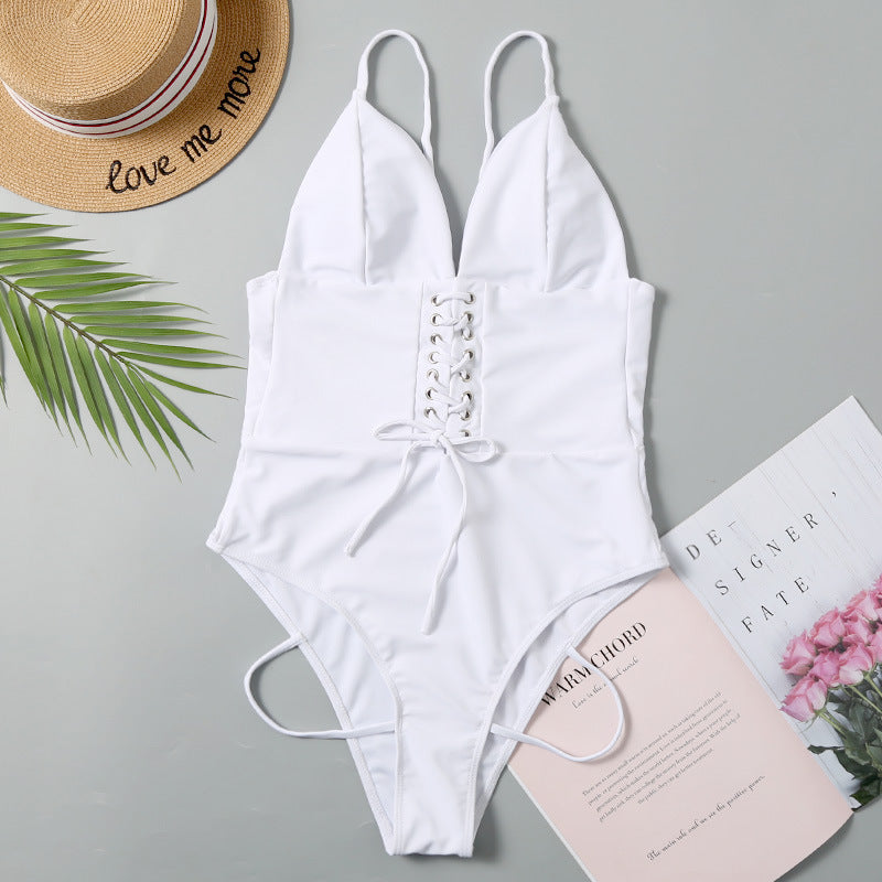 Sexy Women's One-Piece String Bikini Swimsuit