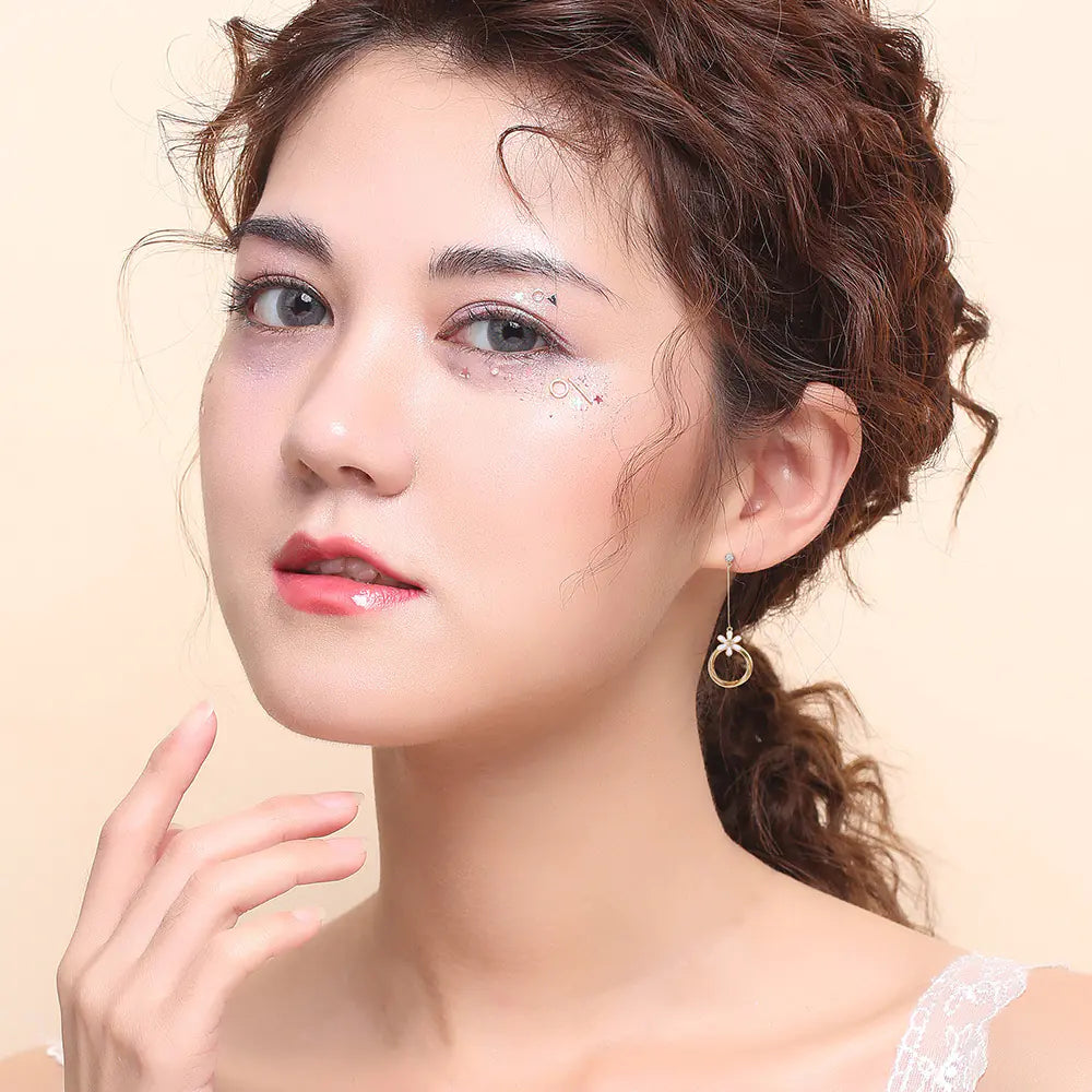 Trendy Long Tassel Earrings for Women - Metal Design