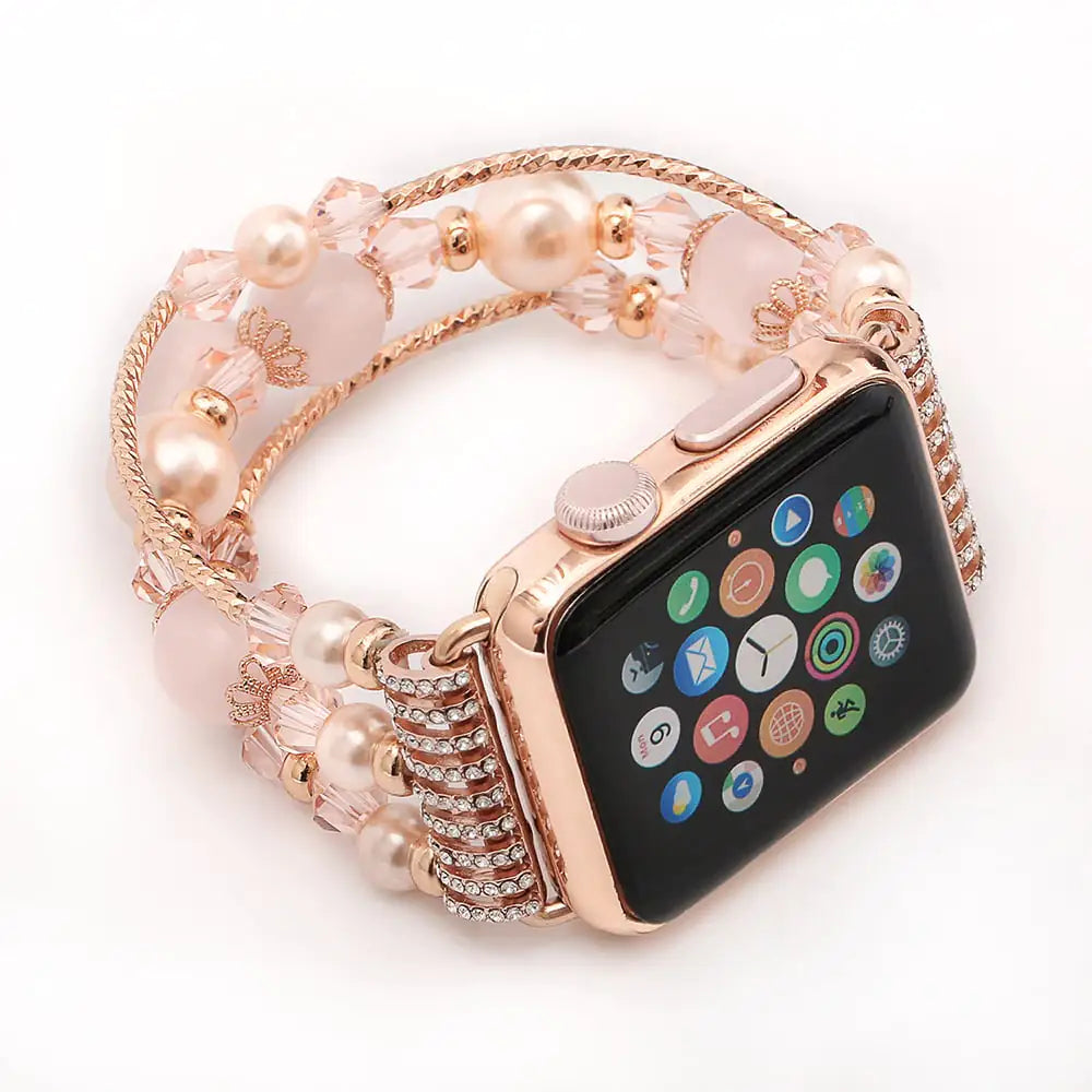 Agate Crystal Sports Watch Band Jewelry