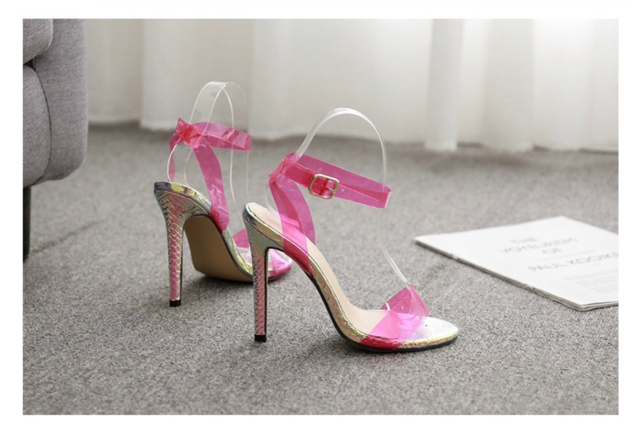 Transparent High Heels Sandals for Women