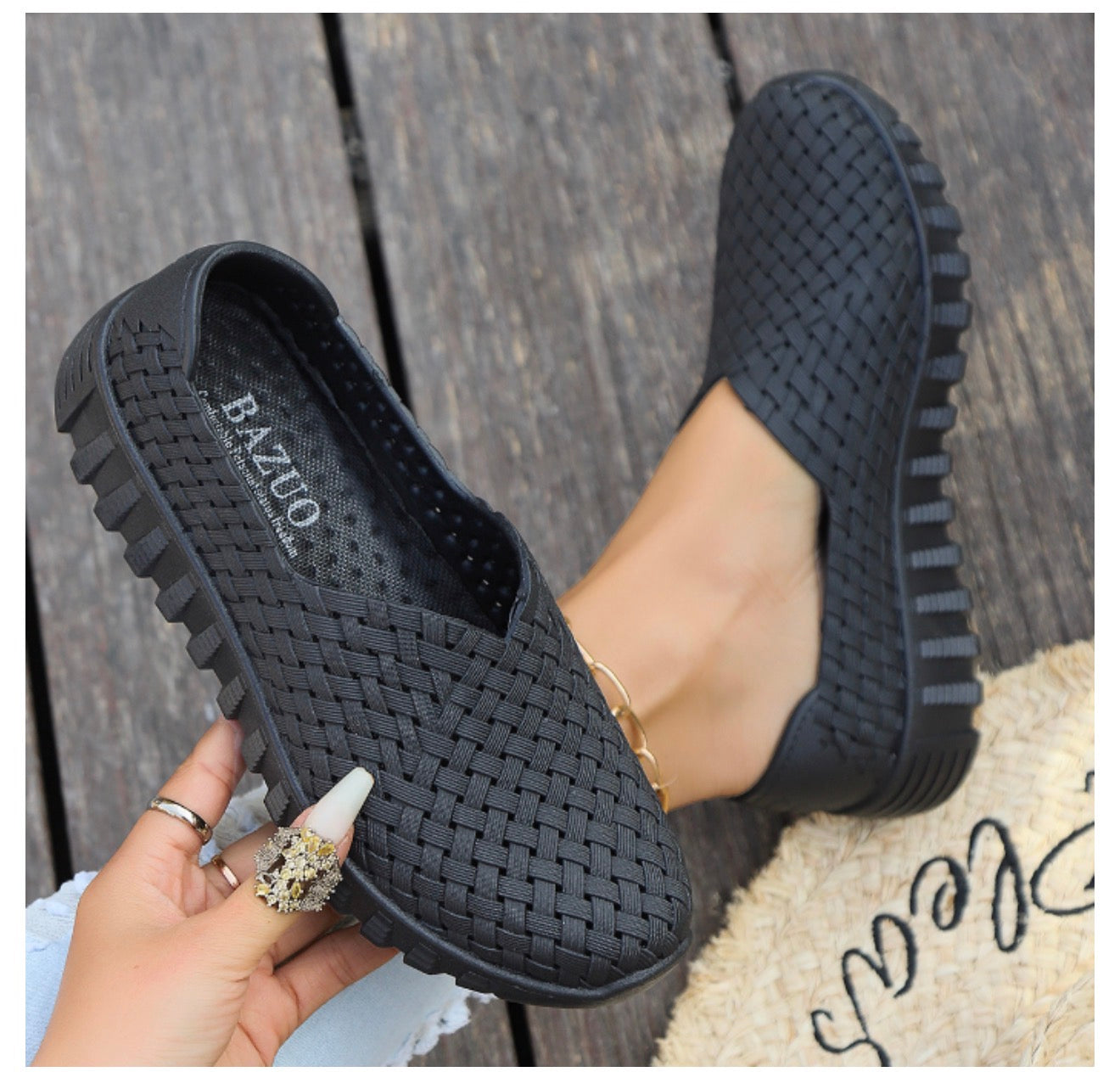 Fashionable Women's Breathable Flats - One Pair