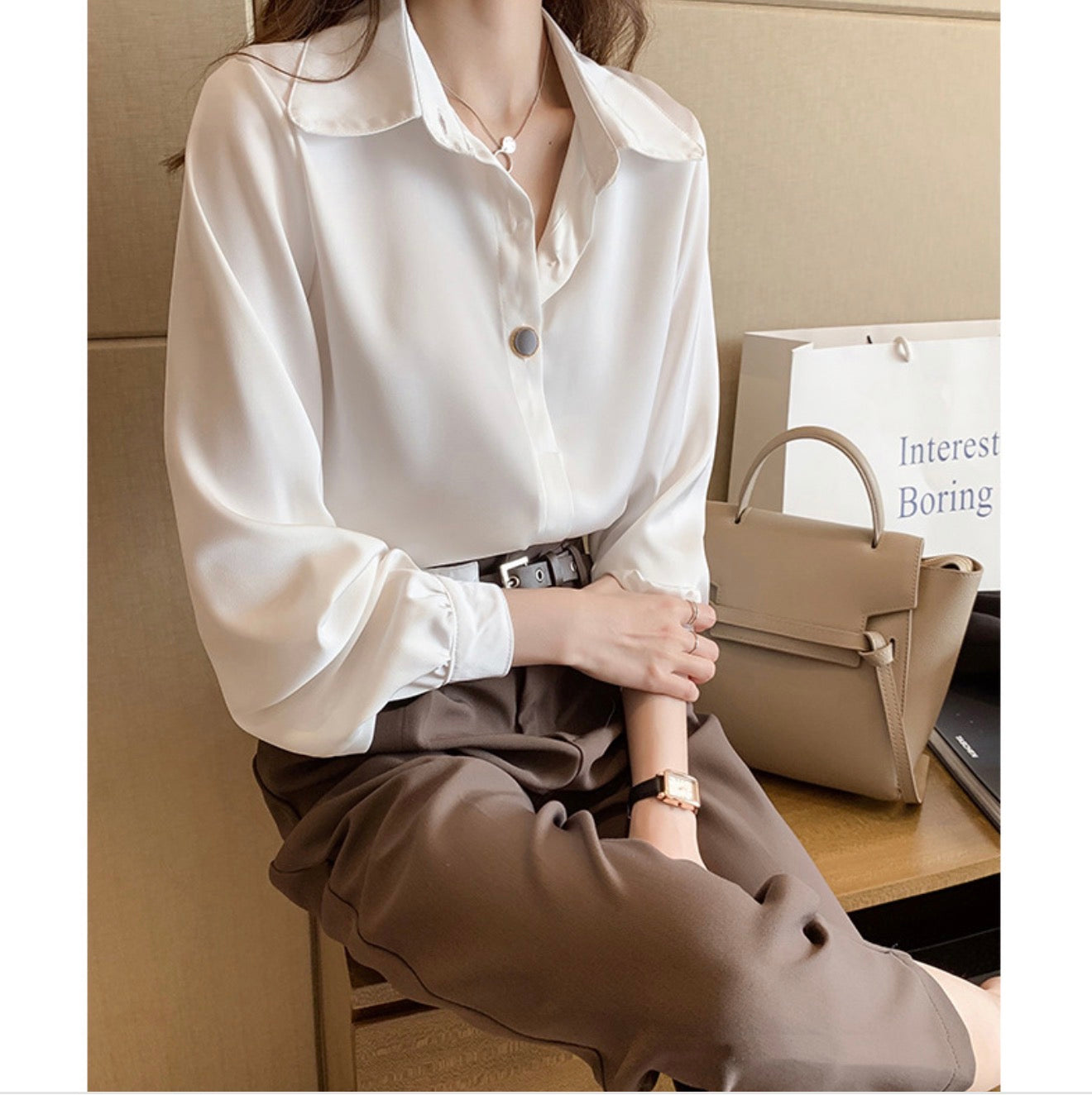 Women's Fashion Long Sleeve Chiffon Blouse Collection
