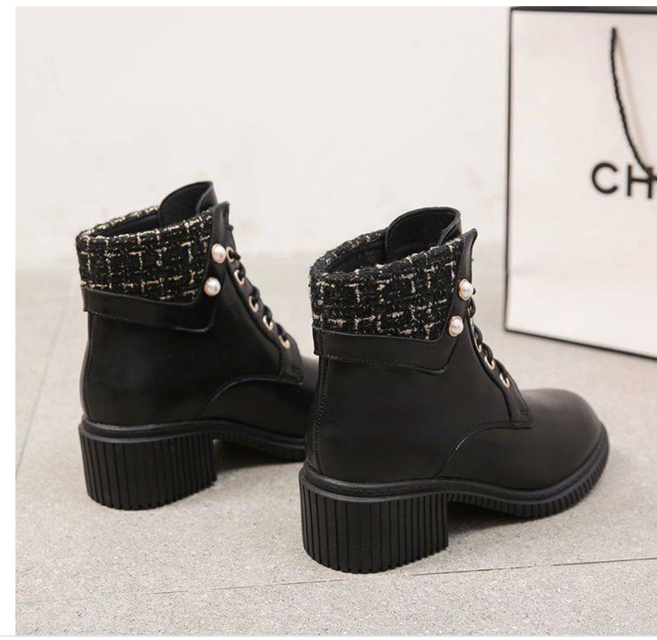 Women's Martin Boots with Thick High-Heels (All-match)