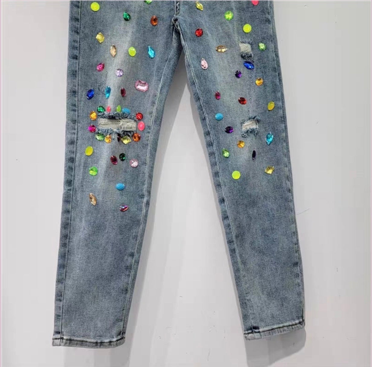 Women's High Waist Ripped Slimming Jeans