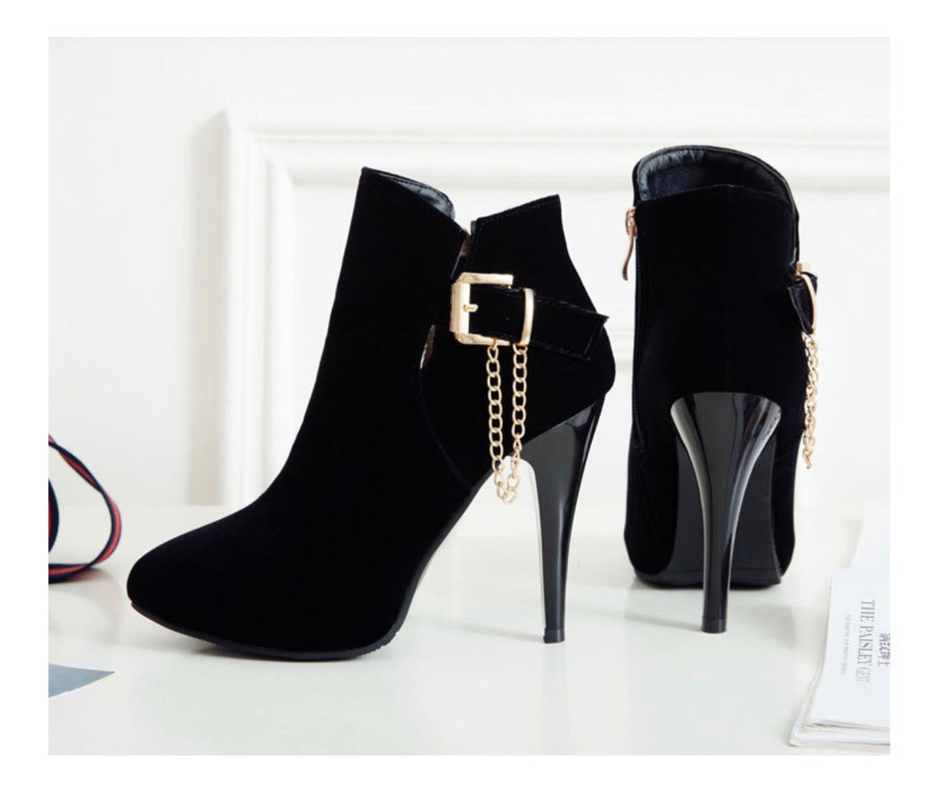 Buckle Ankle Boots, High Heels, and Short Booties
