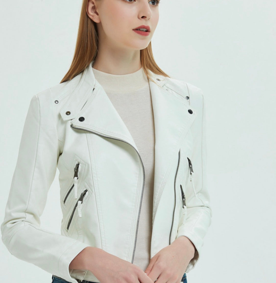 Fleece Women's Summer Jacket with Zipper (One Piece)