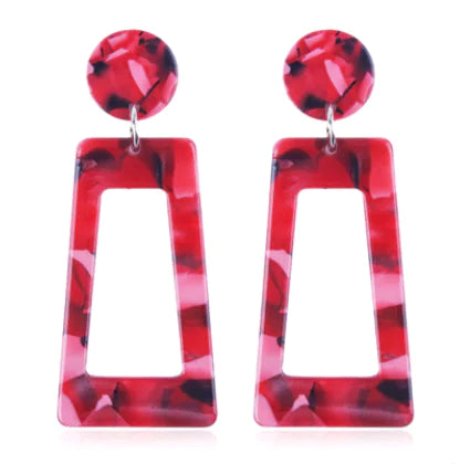 Trendy Acrylic Geometric Earrings for Women