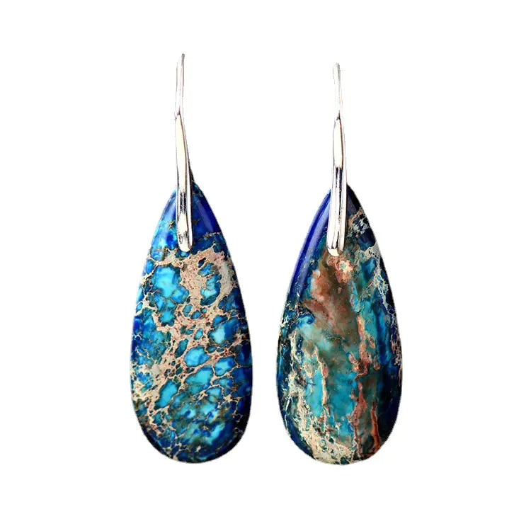 Colorful Teardrop Pendant Earrings for Women