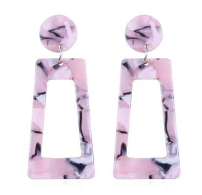 Trendy Acrylic Geometric Earrings for Women