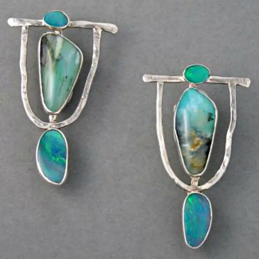 Trendy Colorful Turquoise Earrings for Women