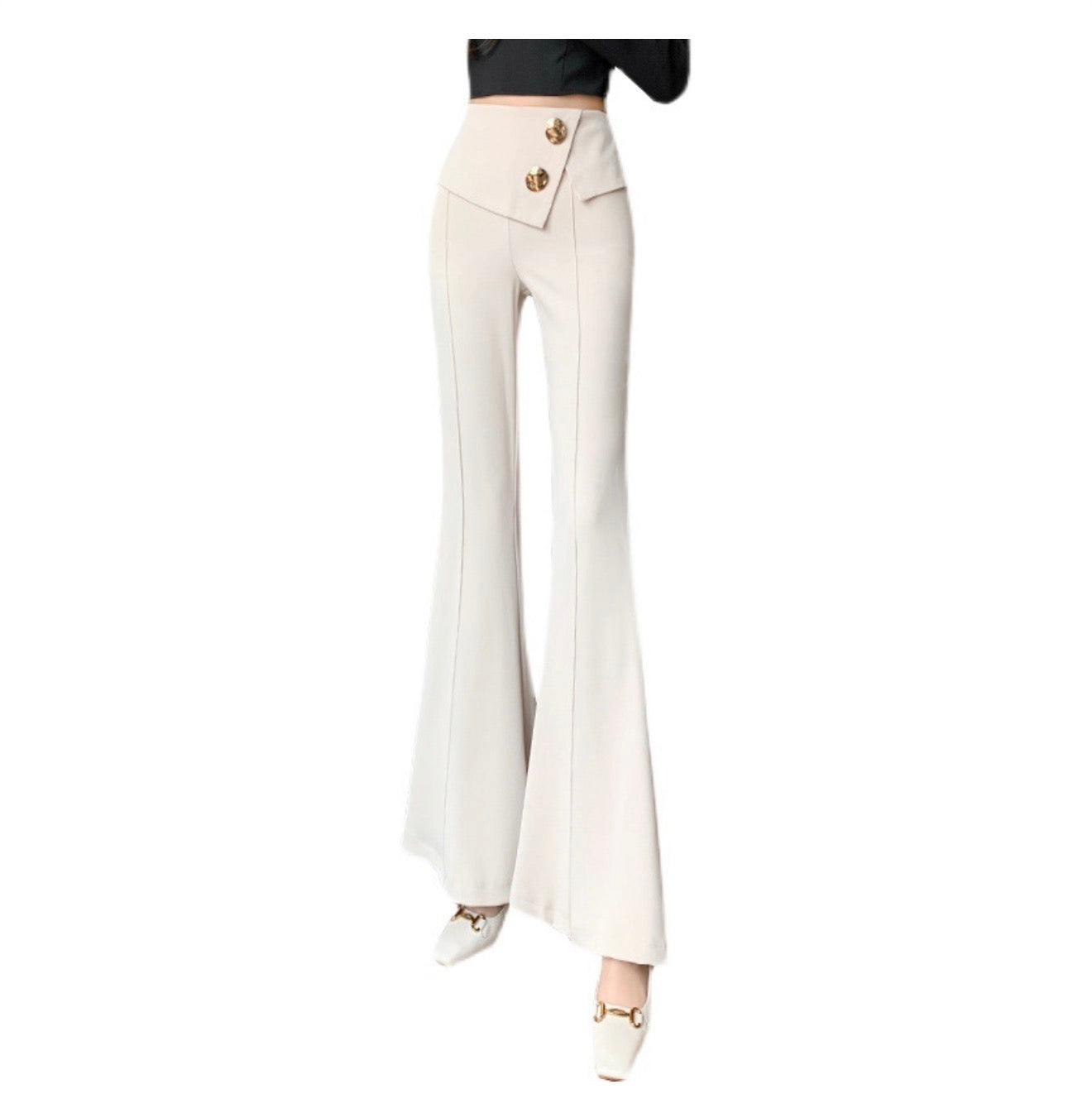 Women's Irregular Waist Commuter Loudspeaker Pants