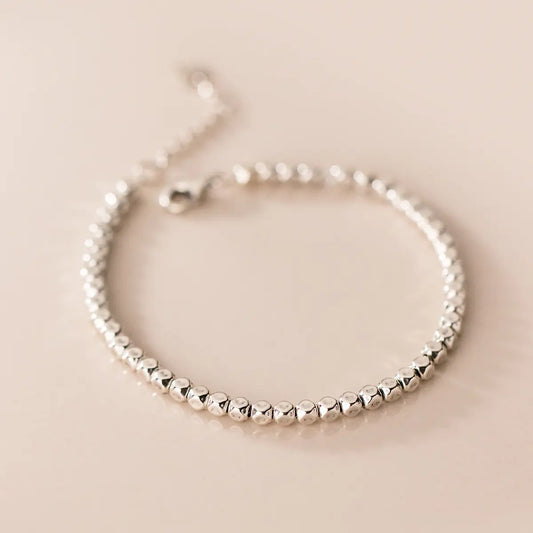 Thai Silver Beaded Bracelet for Women