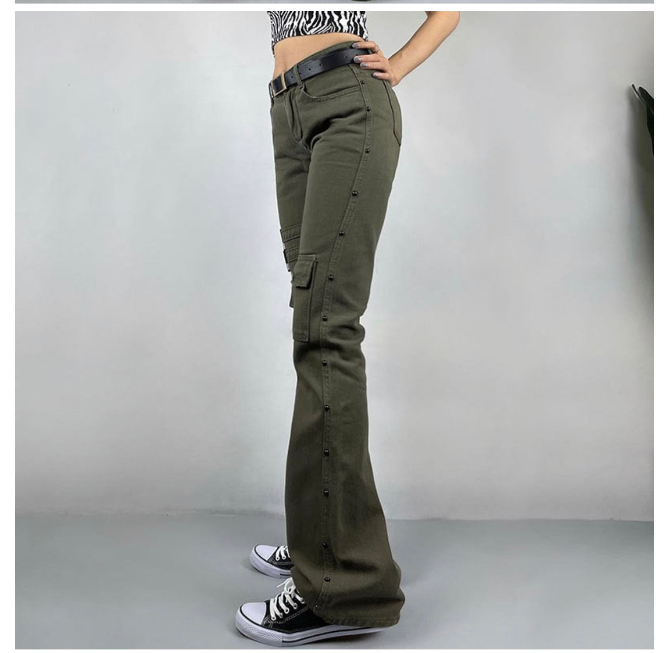 High Street Cargo Straight Pants Jeans
