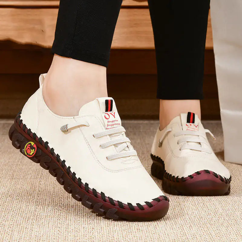 Comfortable Non-Slip PU Leather Women’s Loafers Flats