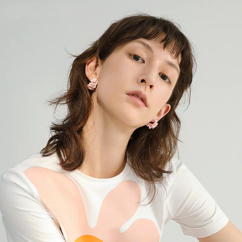 Petal Earrings for Women - Floral Studs