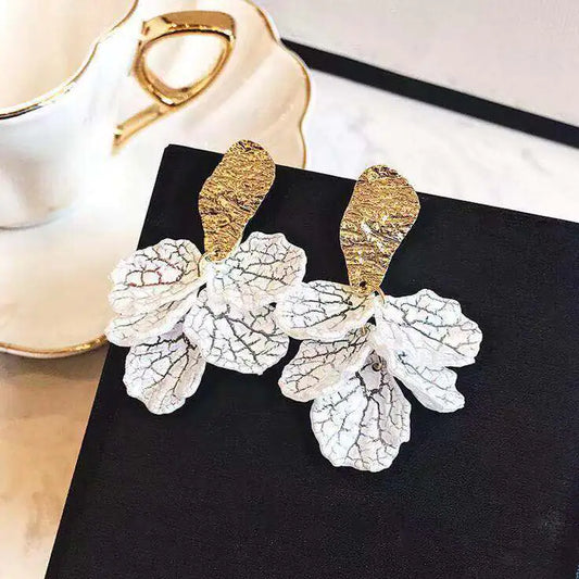Long Floral Earrings for Women