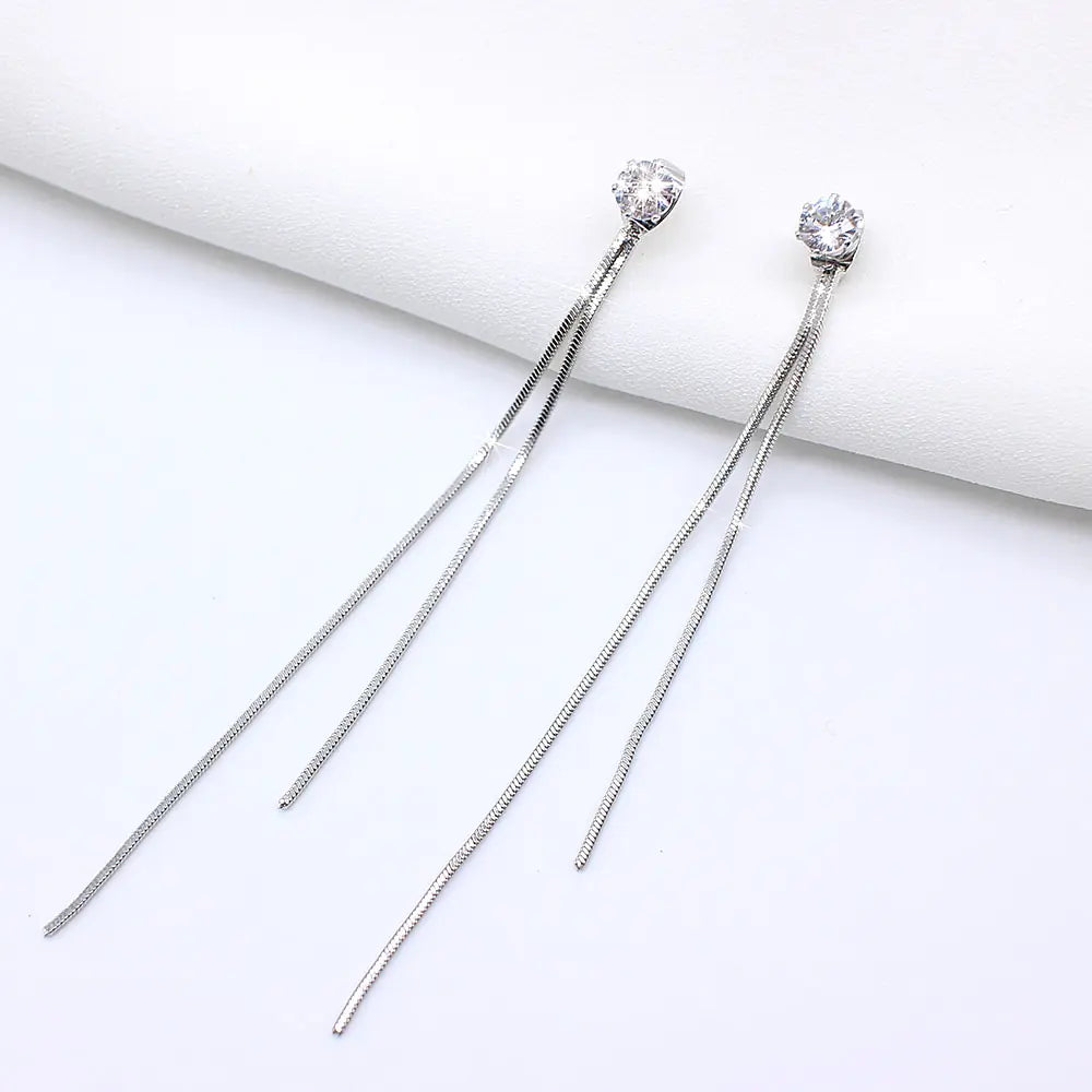Long Tassel Earrings for Women (Pair)
