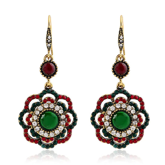 Hollow Floral Earrings - Vintage Style Jewelry