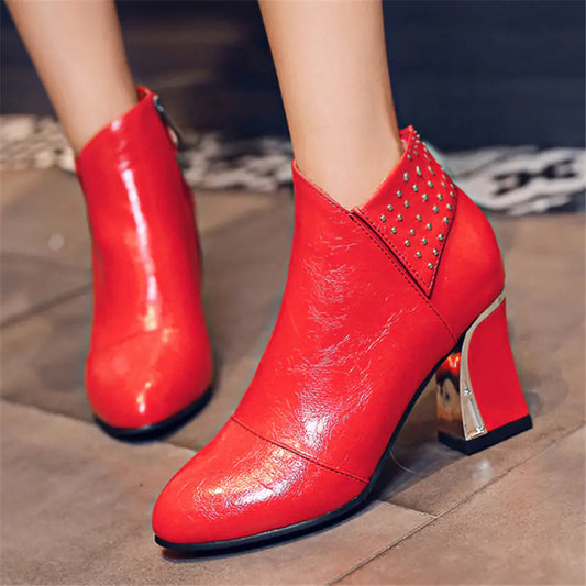 High Heel Ankle Boots for Women