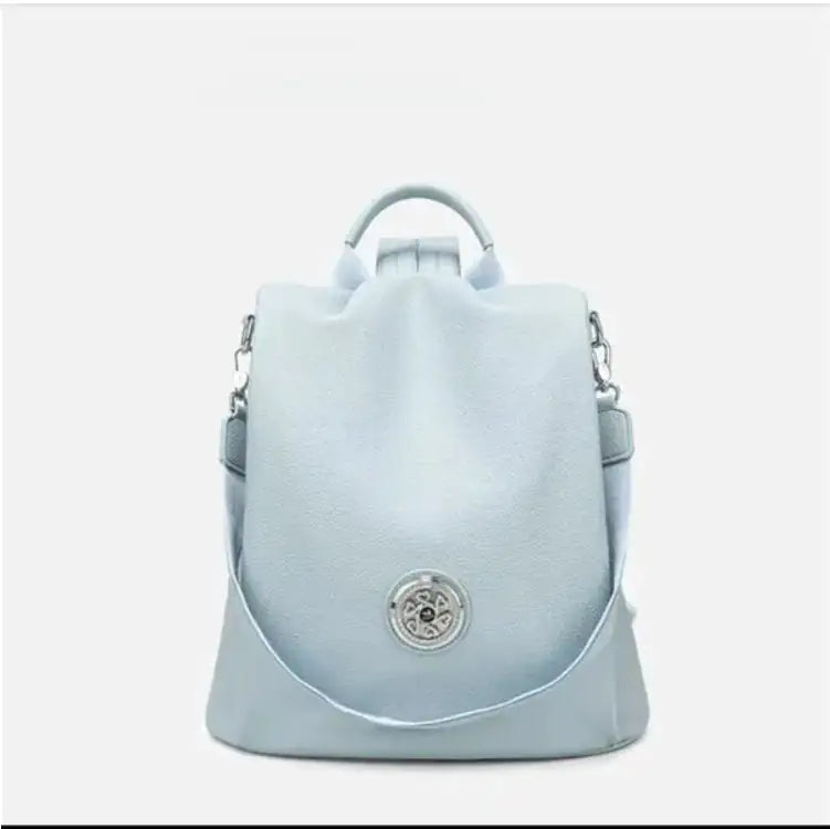 Haze Blue New Fashion Shoulder bag. Leisure Ladies Backpack Large Capacity