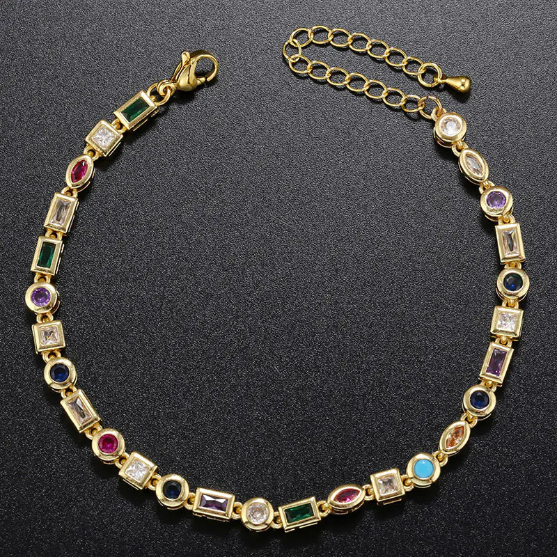 Colorful Crystal Bracelet Necklace for Women