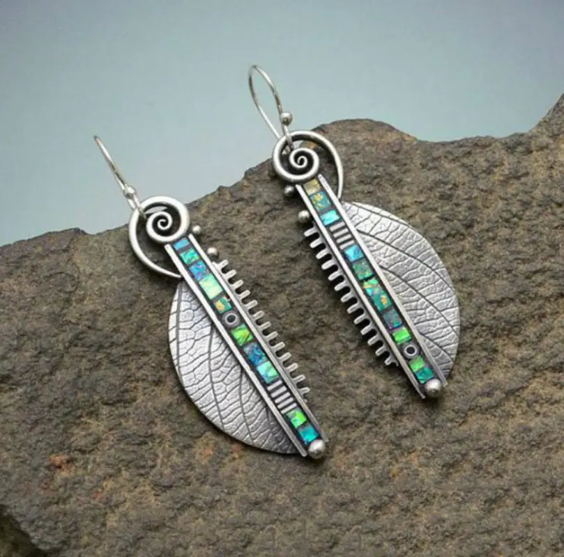 Vintage Style Natural Stone Earrings for Women