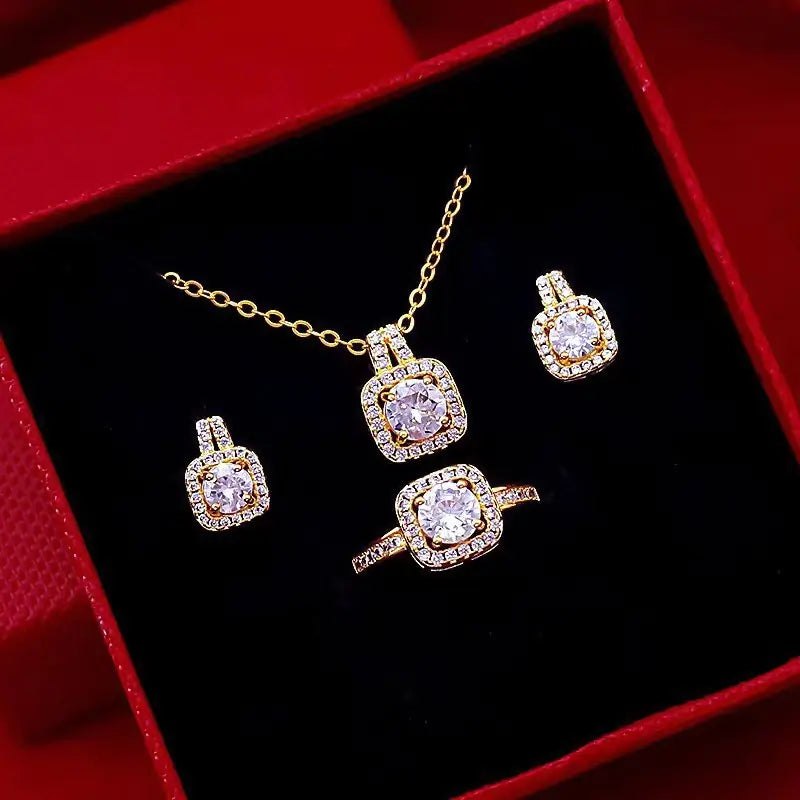 Fashion Zirconia 3-Piece Jewelry Set for Women