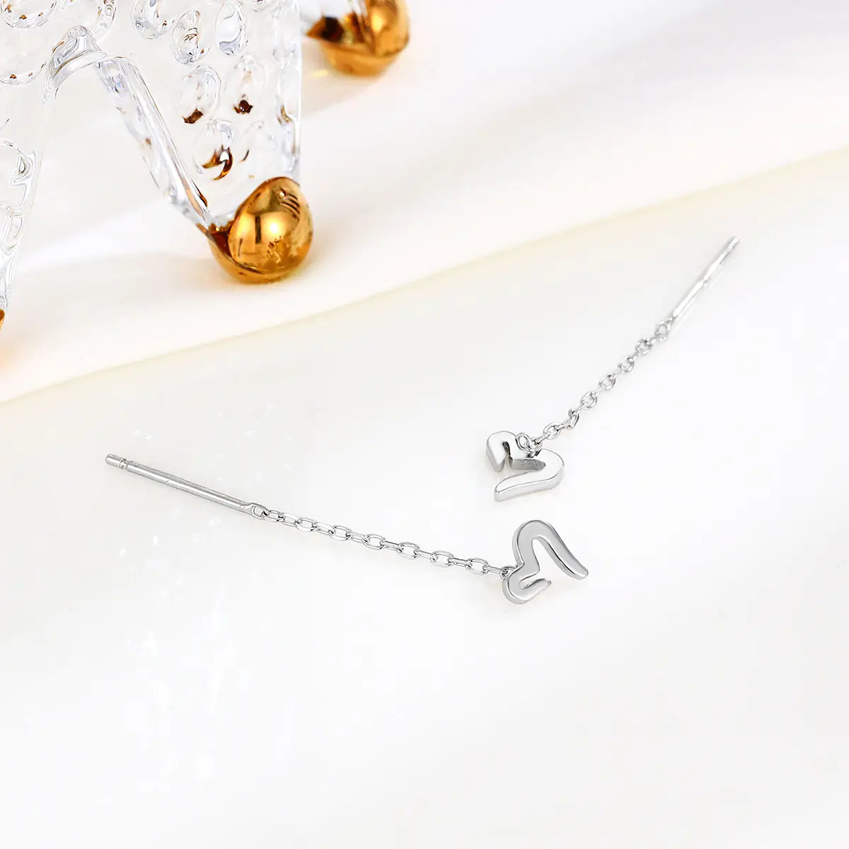 S925 Silver Minimalist Heart Earrings for Women