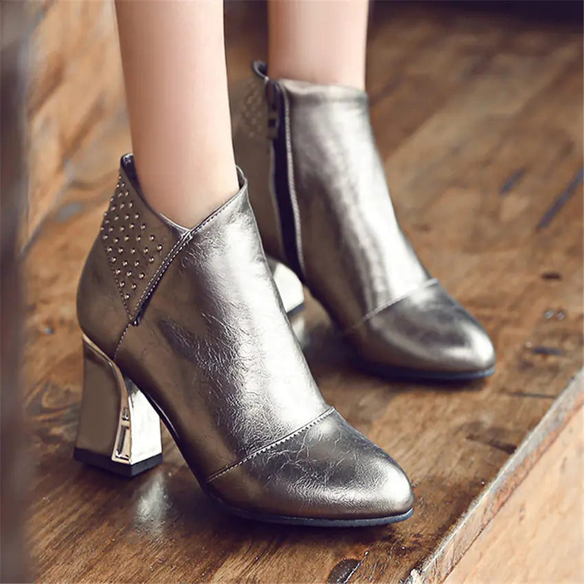 High Heel Ankle Boots for Women