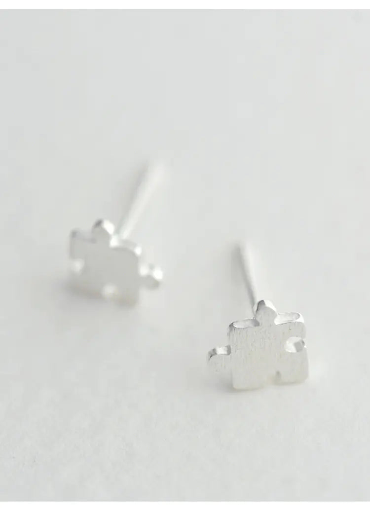 S925 Silver Geometric Irregular Stud Earrings for Women