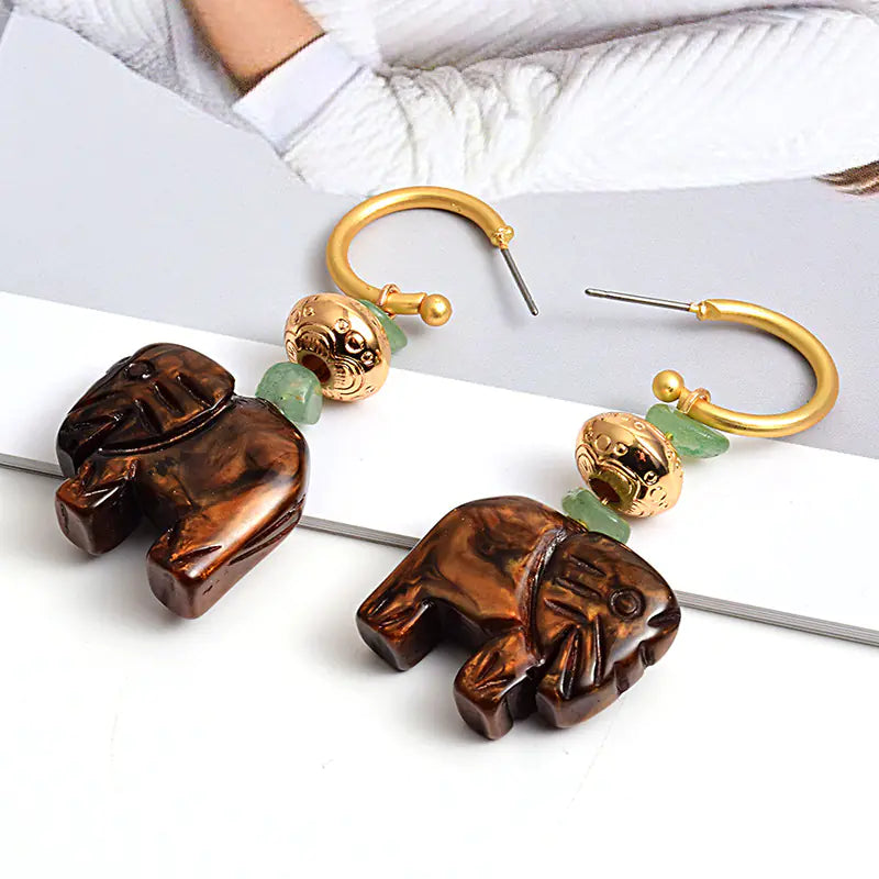 Fashionable Cute Elephant Earrings for Women Accessories