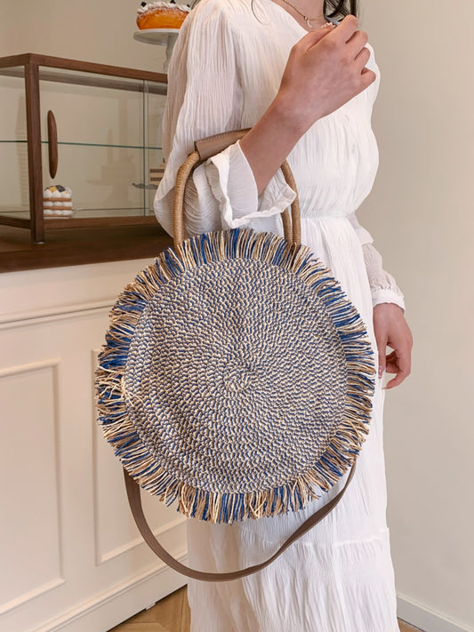 Handmade Rope Woven Straw Handbag