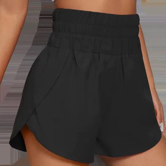 High-Waisted Elastic Shorts for Women (One Piece)