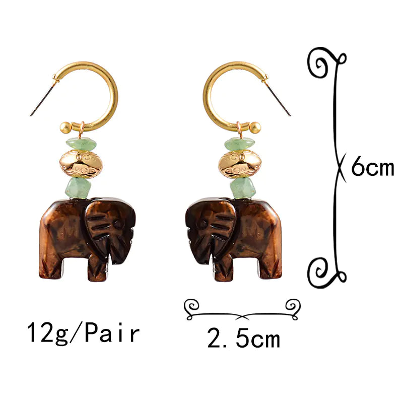 Fashionable Cute Elephant Earrings for Women Accessories
