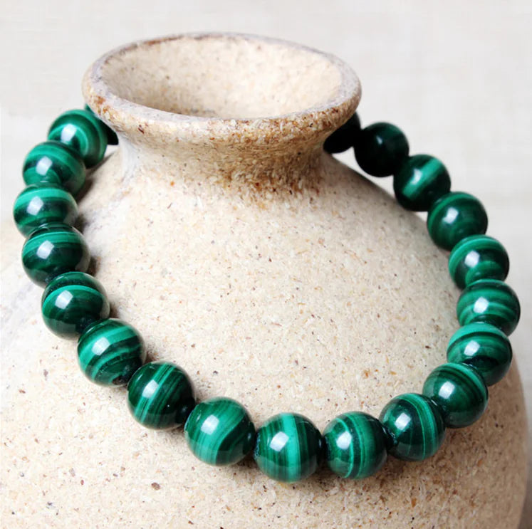 Natural Malachite Optimized Bracelet, Stone Jewelry