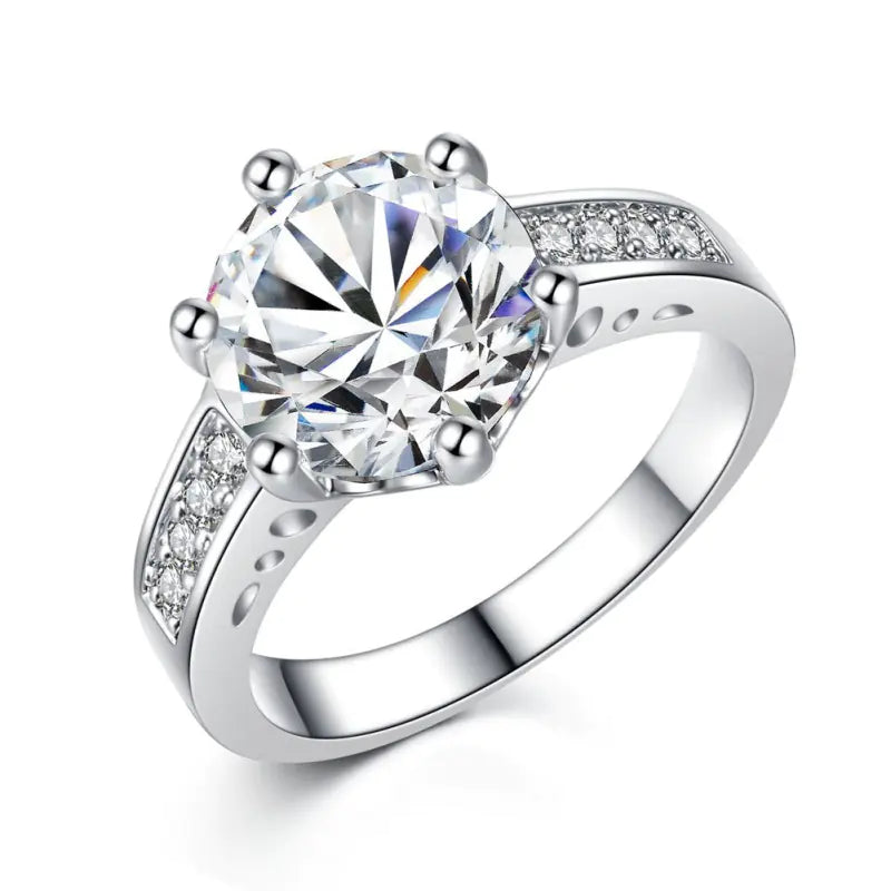 Creative Zircon Gemstone Ring for Women - Fashion Jewelry